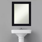 Specchio da Parete per Bagno Amanti Art Shiplap Petite Bevel in Legno
