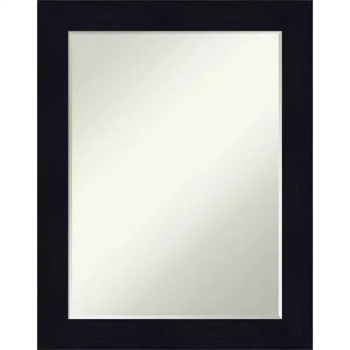 Amanti Art Shiplap Petite Bevel Wood Bathroom Wall Mirror