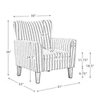 Set di 2 Poltrone Rachel con Braccioli Speciali | ART OF LIVING DESIGNS
