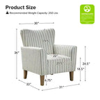 Set di 2 Poltrone Rachel con Braccioli Speciali | ART OF LIVING DESIGNS