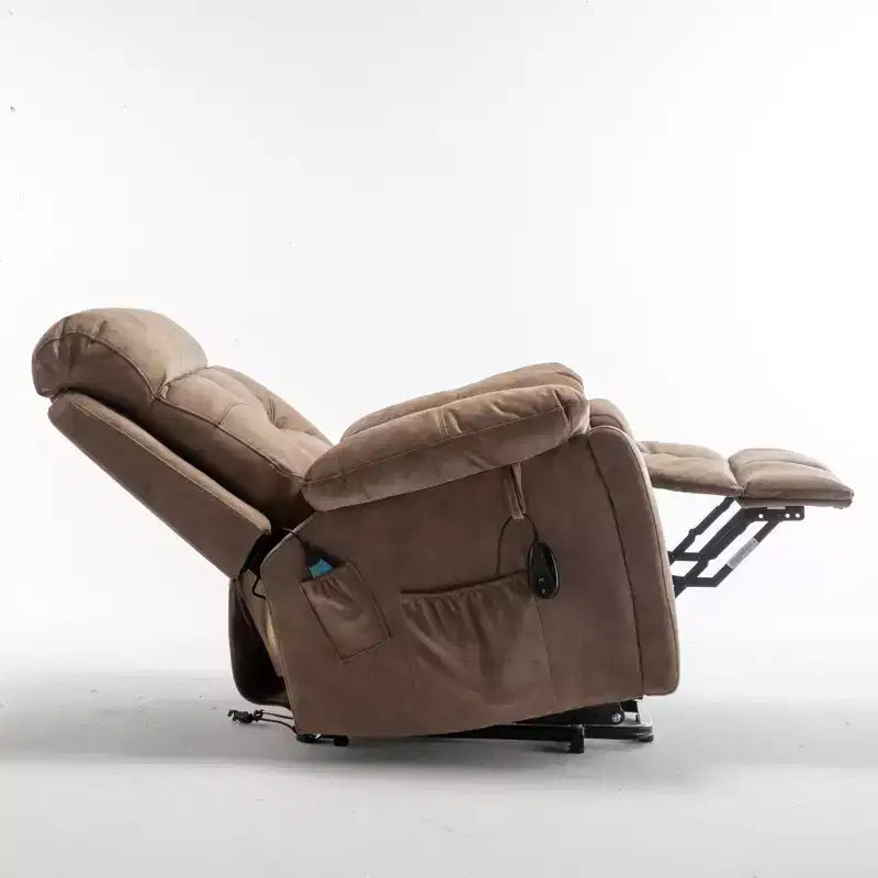 Poltrona reclinabile con sollevatore elettrico e massaggio, funzione di riscaldamento e tasca laterale - ModernLuxe