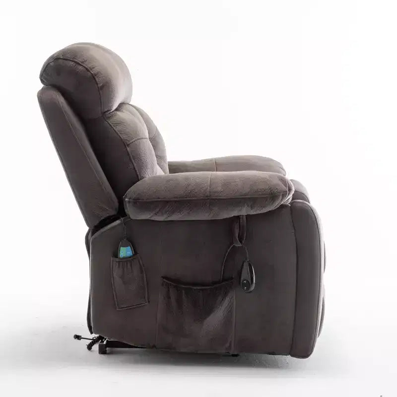 Poltrona reclinabile con sollevatore elettrico e massaggio, funzione di riscaldamento e tasca laterale - ModernLuxe