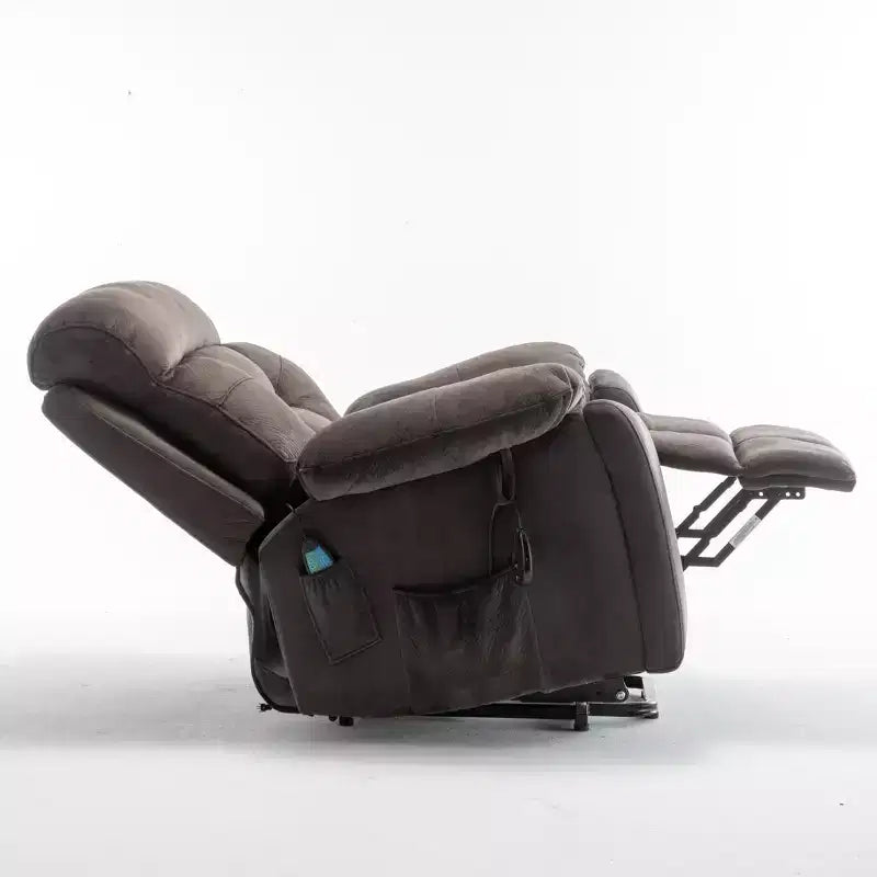 Poltrona reclinabile con sollevatore elettrico e massaggio, funzione di riscaldamento e tasca laterale - ModernLuxe