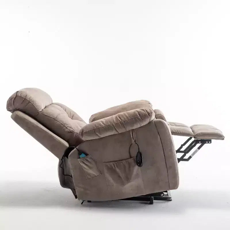 Poltrona reclinabile con sollevatore elettrico e massaggio, funzione di riscaldamento e tasca laterale - ModernLuxe