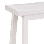 Sgabello da bar da cucina PJ Wood Classic, con seduta a sella, 74 cm, bianco (confezione da 10)