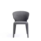 Set di 2 sedie da pranzo in tweed intrecciato moderno Conrad - Manhattan Comfort