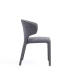 Set di 2 sedie da pranzo in tweed intrecciato moderno Conrad - Manhattan Comfort