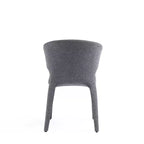 Set di 2 sedie da pranzo in tweed intrecciato moderno Conrad - Manhattan Comfort