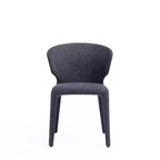 Set di 2 sedie da pranzo in tweed intrecciato moderno Conrad - Manhattan Comfort