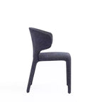 Set di 2 sedie da pranzo in tweed intrecciato moderno Conrad - Manhattan Comfort