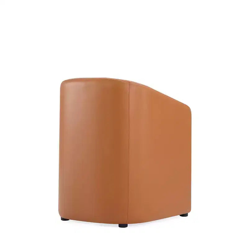 Set di 2 Poltrone da Pranzo Rotonde Moderne in Ecopelle Anna - Manhattan Comfort