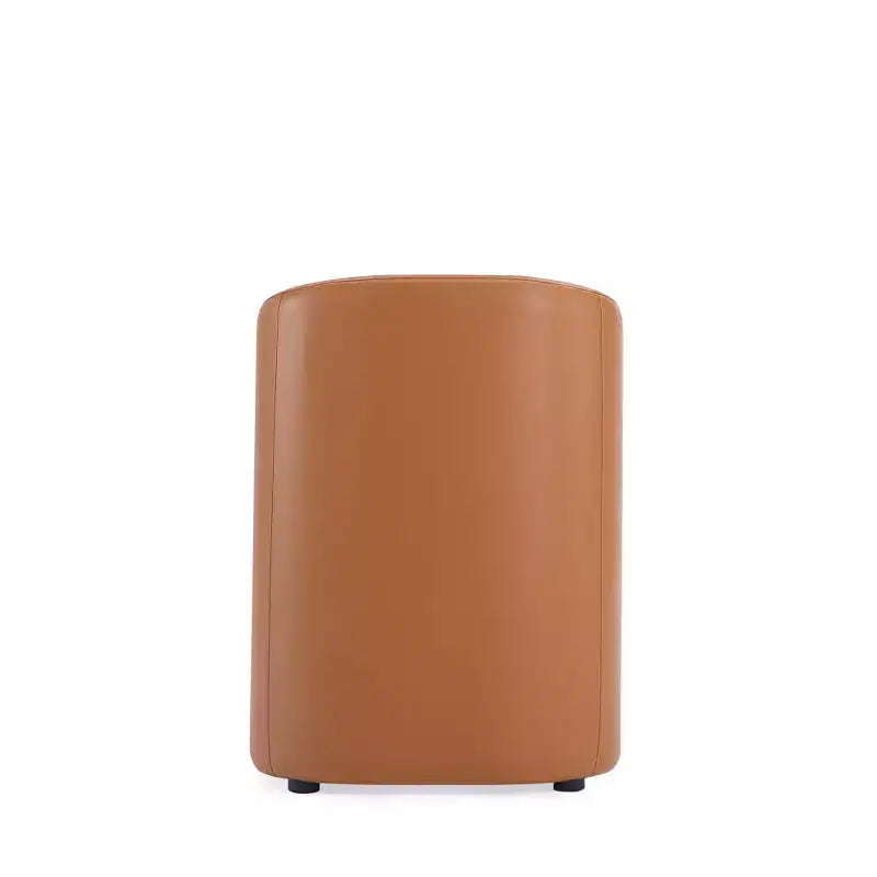 Set di 2 Poltrone da Pranzo Rotonde Moderne in Ecopelle Anna - Manhattan Comfort