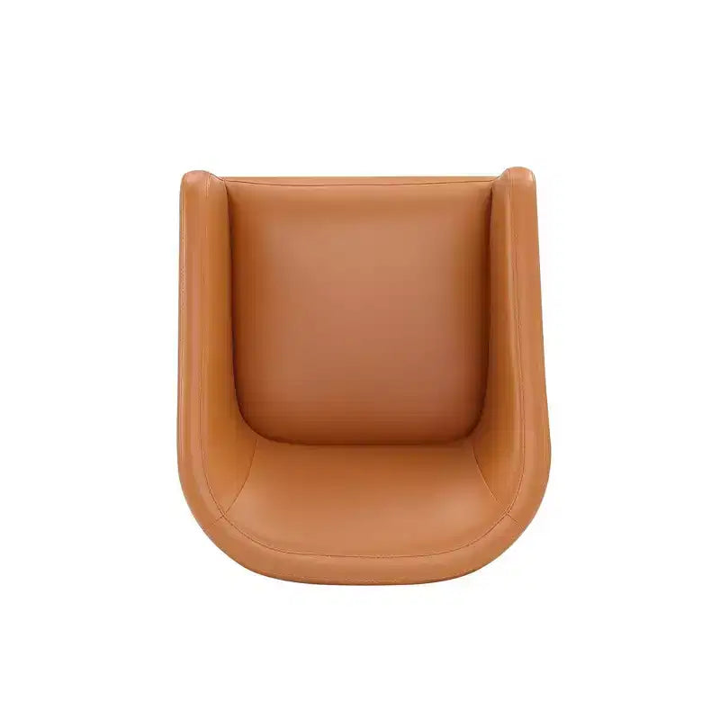 Set di 2 Poltrone da Pranzo Rotonde Moderne in Ecopelle Anna - Manhattan Comfort