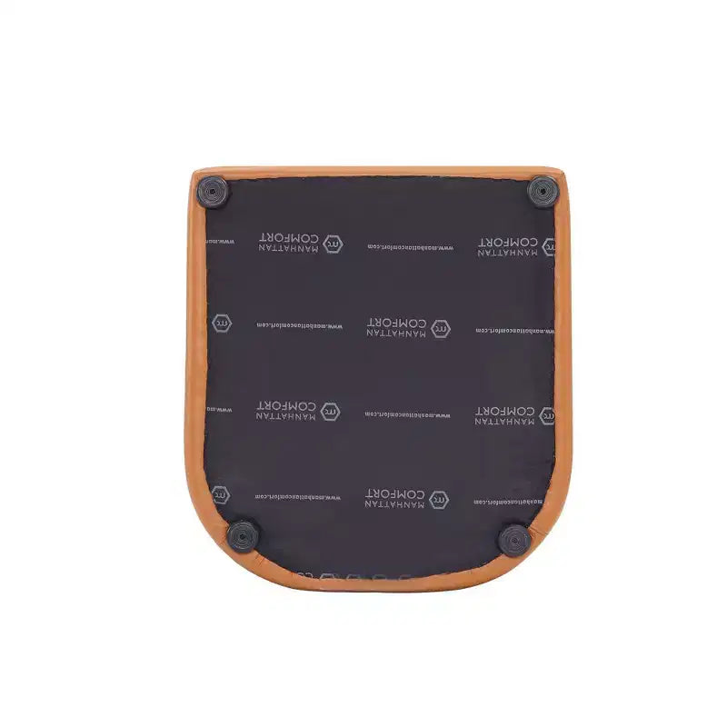 Set di 2 Poltrone da Pranzo Rotonde Moderne in Ecopelle Anna - Manhattan Comfort