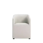 Set di 2 Poltrone da Pranzo Rotonde Moderne in Ecopelle Anna - Manhattan Comfort
