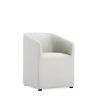 Set di 2 Poltrone da Pranzo Rotonde Moderne in Ecopelle Anna - Manhattan Comfort