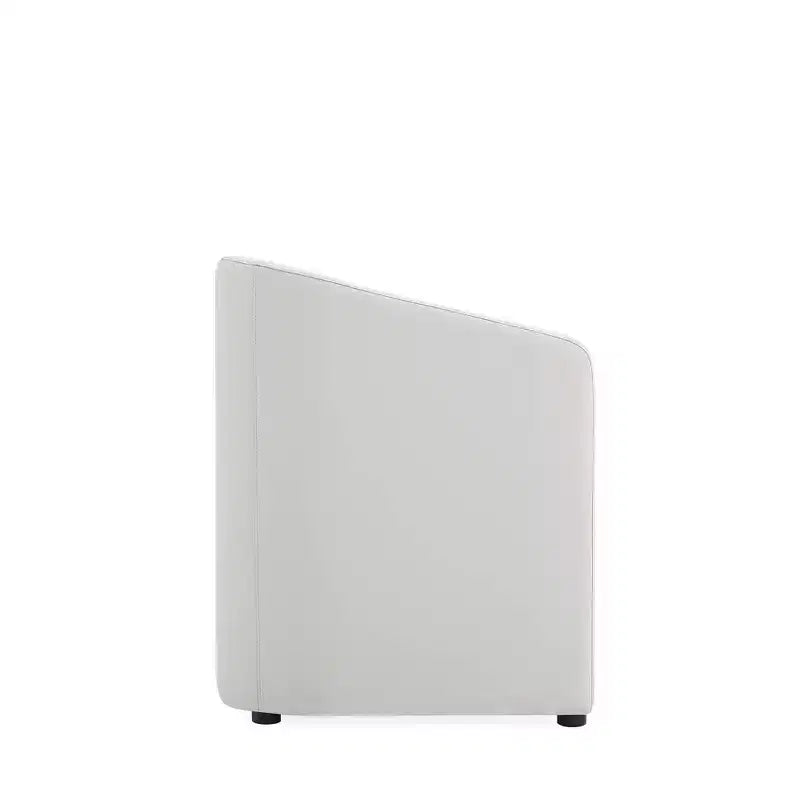 Set di 2 Poltrone da Pranzo Rotonde Moderne in Ecopelle Anna - Manhattan Comfort