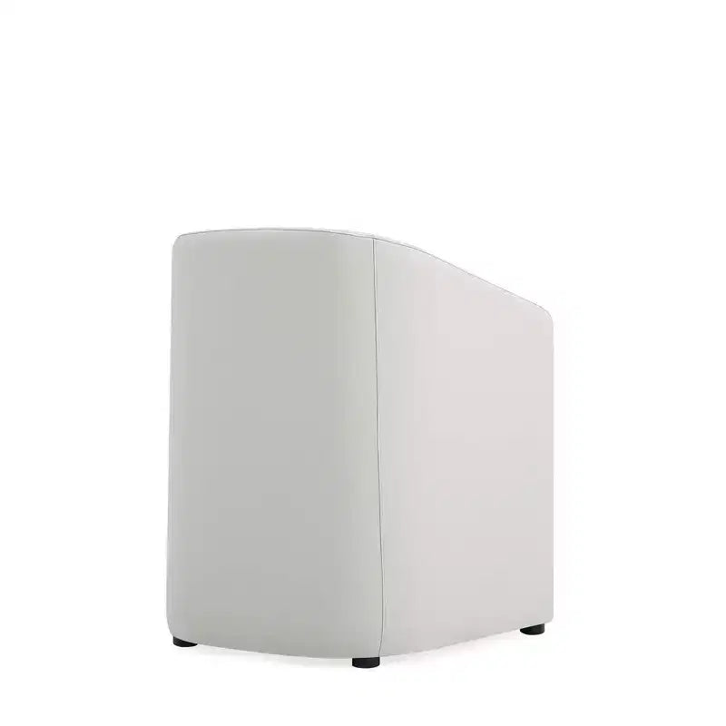 Set di 2 Poltrone da Pranzo Rotonde Moderne in Ecopelle Anna - Manhattan Comfort