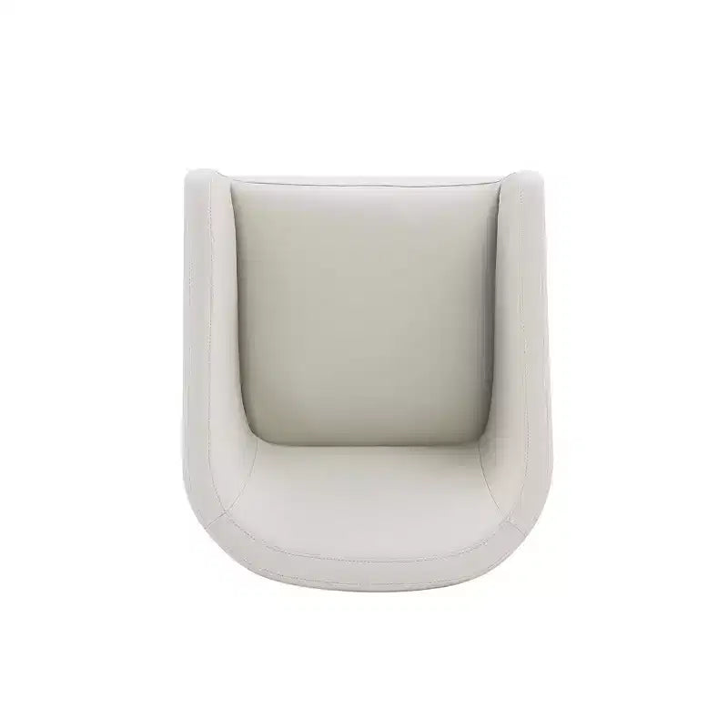 Set di 2 Poltrone da Pranzo Rotonde Moderne in Ecopelle Anna - Manhattan Comfort