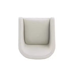 Set di 2 Poltrone da Pranzo Rotonde Moderne in Ecopelle Anna - Manhattan Comfort