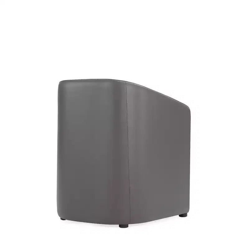 Set di 2 Poltrone da Pranzo Rotonde Moderne in Ecopelle Anna - Manhattan Comfort