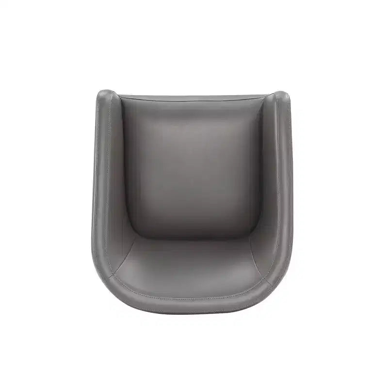 Set di 2 Poltrone da Pranzo Rotonde Moderne in Ecopelle Anna - Manhattan Comfort