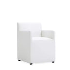 Set di 2 Poltrone da Pranzo Moderne Quadrata Anna in Ecopelle - Manhattan Comfort