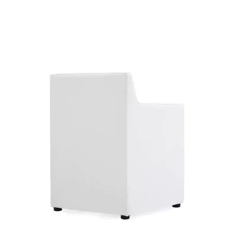 Set di 2 Poltrone da Pranzo Moderne Quadrata Anna in Ecopelle - Manhattan Comfort