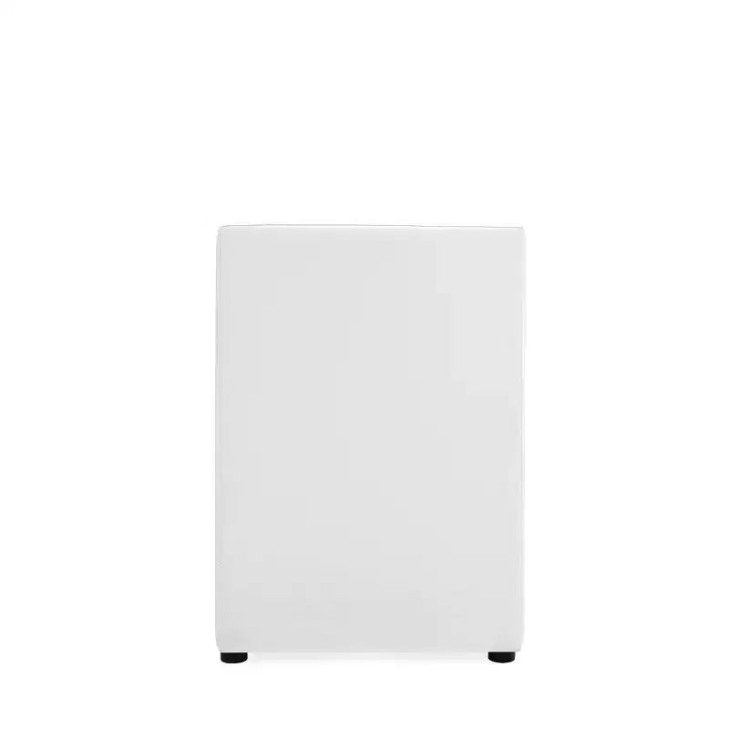 Set di 2 Poltrone da Pranzo Moderne Quadrata Anna in Ecopelle - Manhattan Comfort