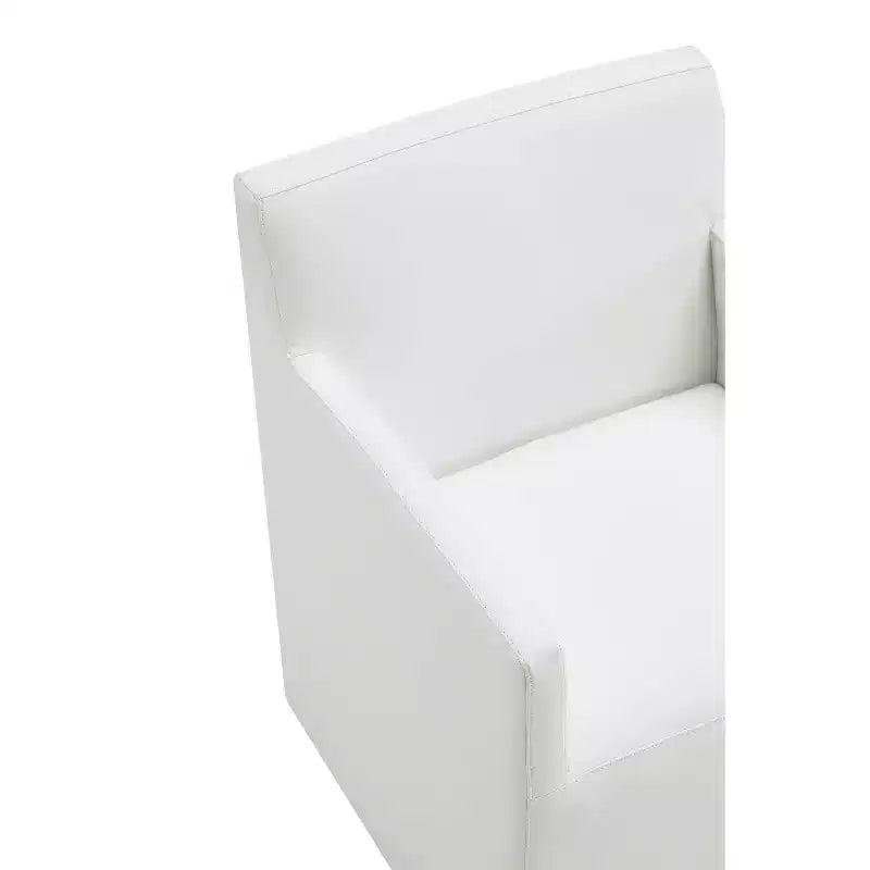 Set di 2 Poltrone da Pranzo Moderne Quadrata Anna in Ecopelle - Manhattan Comfort