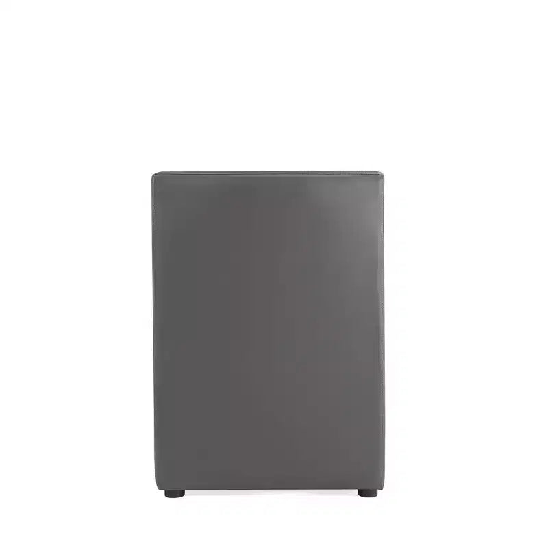 Set di 2 Poltrone da Pranzo Moderne Quadrata Anna in Ecopelle - Manhattan Comfort
