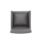 Set di 2 Poltrone da Pranzo Moderne Quadrata Anna in Ecopelle - Manhattan Comfort