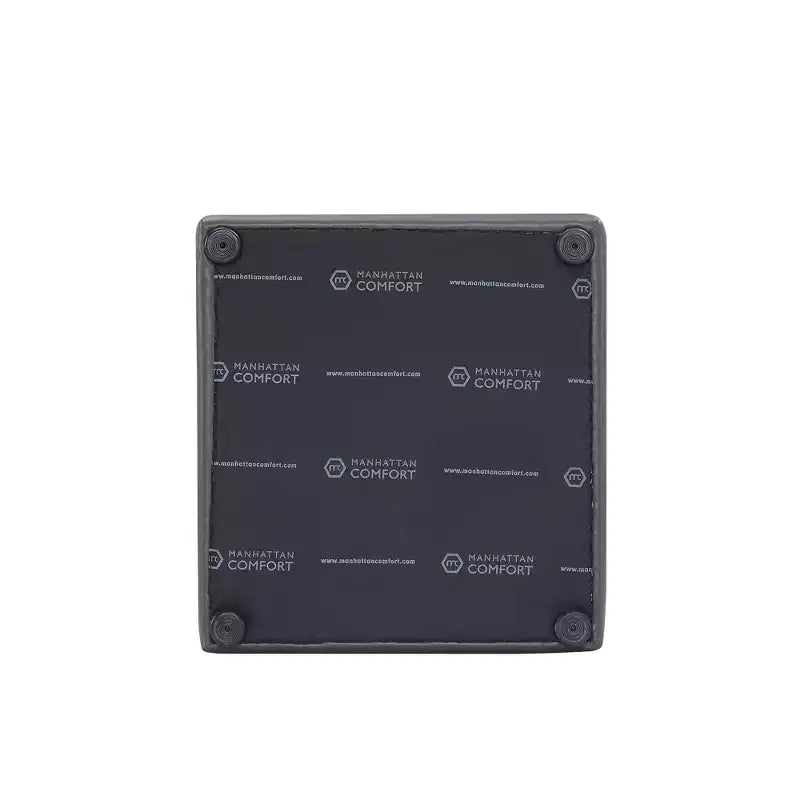 Set di 2 Poltrone da Pranzo Moderne Quadrata Anna in Ecopelle - Manhattan Comfort