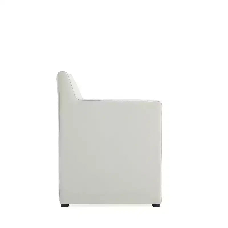 Set di 2 Poltrone da Pranzo Moderne Quadrata Anna in Ecopelle - Manhattan Comfort