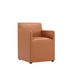 Set di 2 Poltrone da Pranzo Moderne Quadrata Anna in Ecopelle - Manhattan Comfort