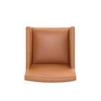 Set di 2 Poltrone da Pranzo Moderne Quadrata Anna in Ecopelle - Manhattan Comfort