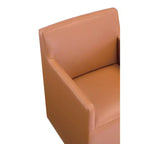 Set di 2 Poltrone da Pranzo Moderne Quadrata Anna in Ecopelle - Manhattan Comfort