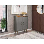 45.5 Bogart Mid-Century Modern 4 ripiani - Manhattan Comfort