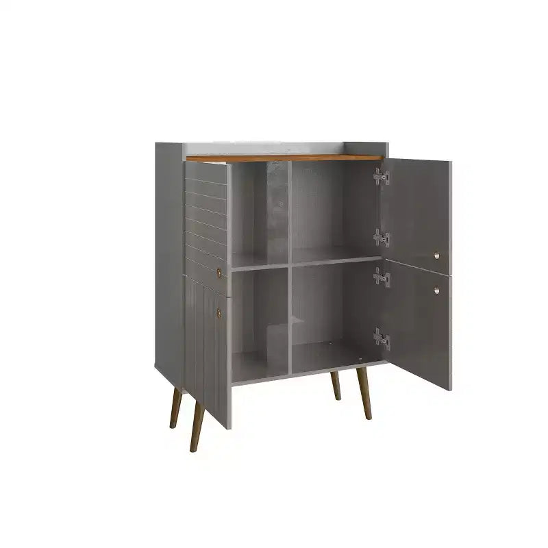 45.5 Bogart Mid-Century Modern 4 ripiani - Manhattan Comfort