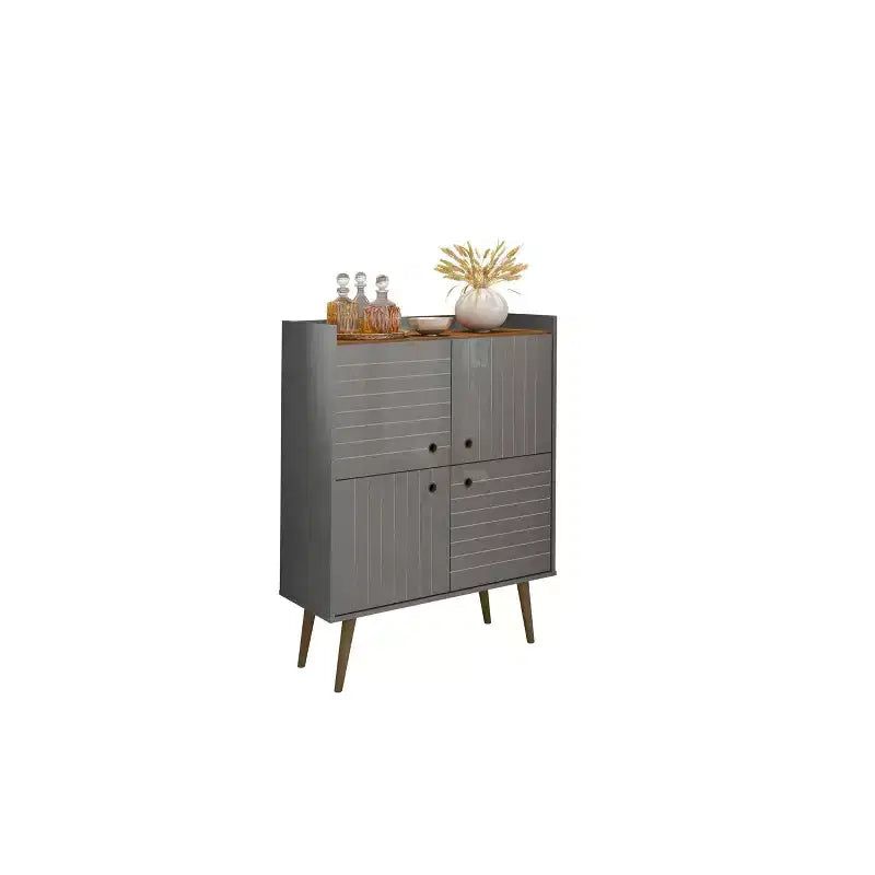 45.5 Bogart Mid-Century Modern 4 ripiani - Manhattan Comfort