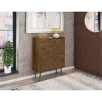 45.5 Bogart Mid-Century Modern 4 ripiani - Manhattan Comfort