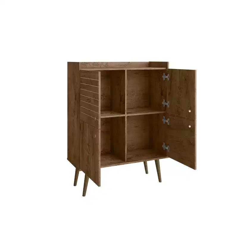 45.5 Bogart Mid-Century Modern 4 ripiani - Manhattan Comfort