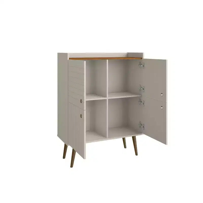 45.5 Bogart Mid-Century Modern 4 ripiani - Manhattan Comfort