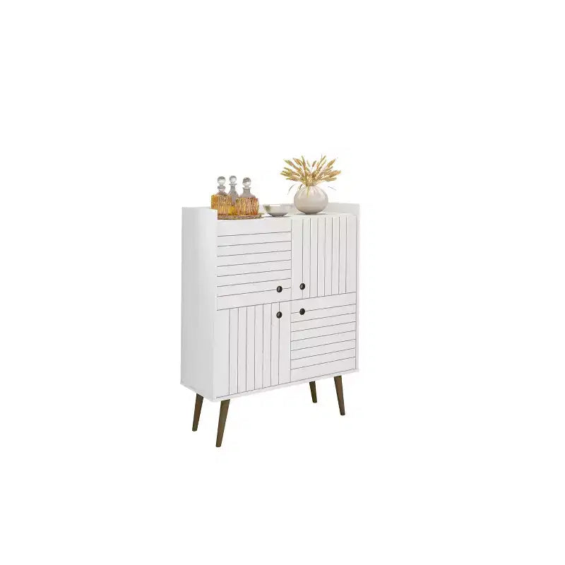45.5 Bogart Mid-Century Modern 4 ripiani - Manhattan Comfort
