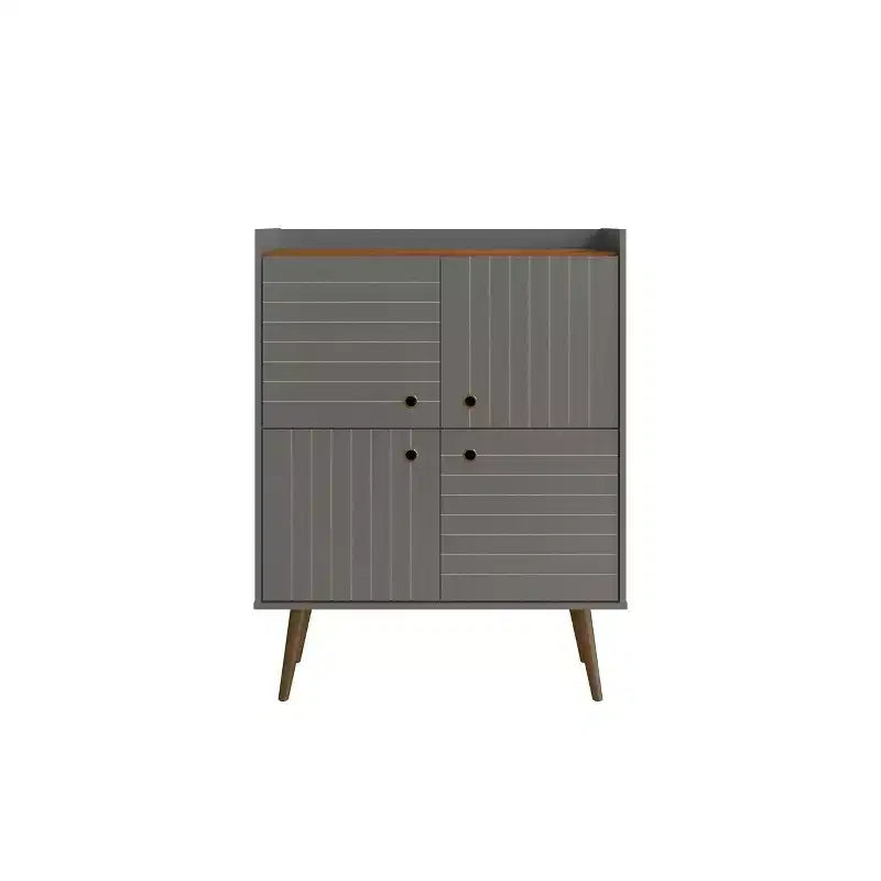 45.5 Bogart Mid-Century Modern 4 ripiani - Manhattan Comfort