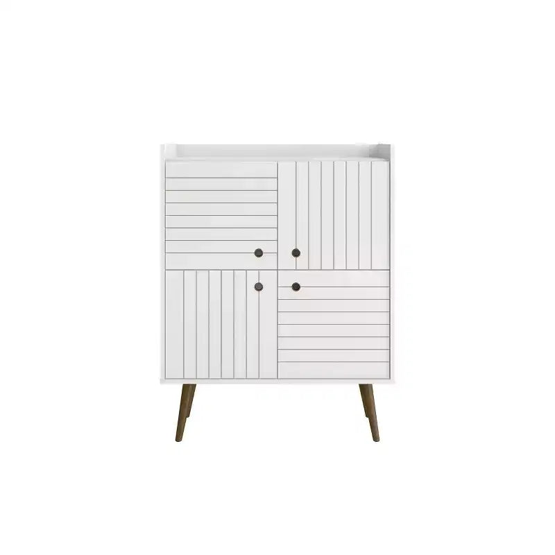 45.5 Bogart Mid-Century Modern 4 ripiani - Manhattan Comfort