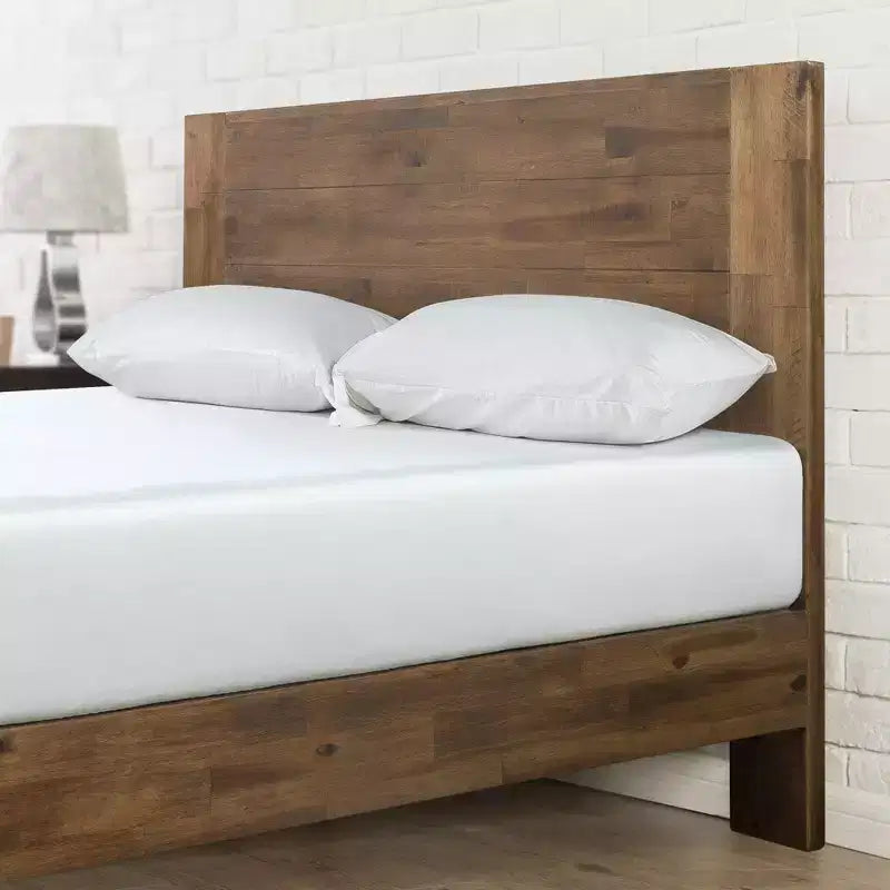 Tonja Letto a Piattaforma con Testiera Marrone - Zinus
