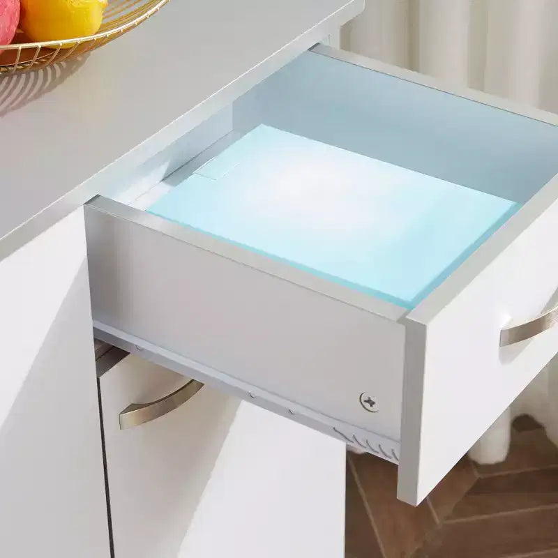 HOMCOM Credenza a buffet indipendente 71", Mobile da Cucina con 6 Ante, 3 Ripiani Regolabili e 1 Cassetto