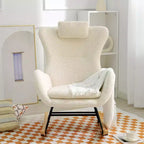Sedia a Dondolo Teddy Tufted con Gambe in Gomma - ModernLuxe