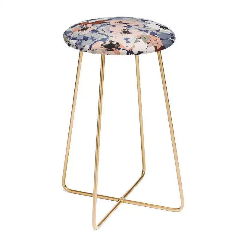 Marta Barragan Camarasa Distorted Garden Tiles Sgabello da bancone - Deny Designs